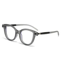 New   Flat Glasses Frame Men's And Women's Cat's Eye Personalized Retro Glasses Frame Trendy Ins Anti-blue Light Flat Glasses main image 4