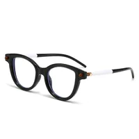 New   Flat Glasses Frame Men's And Women's Cat's Eye Personalized Retro Glasses Frame Trendy Ins Anti-blue Light Flat Glasses main image 5