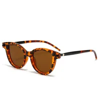 New   Flat Glasses Frame Men's And Women's Cat's Eye Personalized Retro Glasses Frame Trendy Ins Anti-blue Light Flat Glasses sku image 4