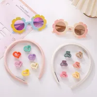 Children's Color Sunglasses Hairpin Suit   Children Sunshade Glasses Hairpin Suit Manufacturers Wholesale main image 3