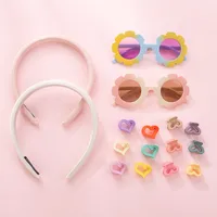 Children's Color Sunglasses Hairpin Suit   Children Sunshade Glasses Hairpin Suit Manufacturers Wholesale main image 4