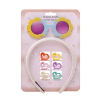 Children's Color Sunglasses Hairpin Suit   Children Sunshade Glasses Hairpin Suit Manufacturers Wholesale sku image 1