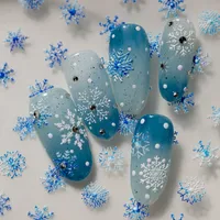 Princess Romantic Sweet Snowflake Nail Stickers Nail Sticker main image 2