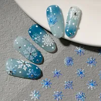 Princess Romantic Sweet Snowflake Nail Stickers Nail Sticker sku image 1