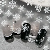 Princess Romantic Sweet Snowflake Nail Stickers Nail Sticker main image 5