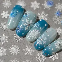 Princess Romantic Sweet Snowflake Nail Stickers Nail Sticker main image 6