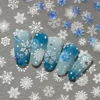 Princess Romantic Sweet Snowflake Nail Stickers Nail Sticker main image 7