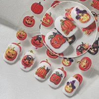Cartoon Style Cute Retro Pumpkin Nail Decals Nail Stickers Nail Sticker main image 6