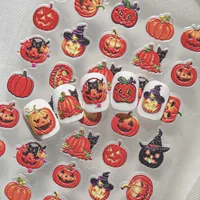 Cartoon Style Cute Retro Pumpkin Nail Decals Nail Stickers Nail Sticker main image 9