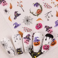 Cartoon Style Vintage Style Crow Pumpkin Cat Nail Stickers Nail Sticker main image 5