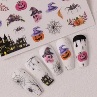 Cartoon Style Vintage Style Crow Pumpkin Cat Nail Stickers Nail Sticker main image 6