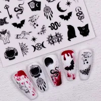Cartoon Style Vintage Style Crow Pumpkin Cat Nail Stickers Nail Sticker main image 7