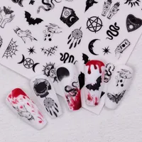 Cartoon Style Vintage Style Crow Pumpkin Cat Nail Stickers Nail Sticker main image 10