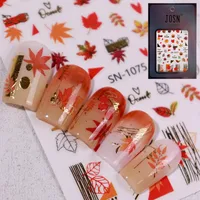 Cartoon Style Retro Maple Leaf Plant Fox Nail Stickers Nail Sticker sku image 2