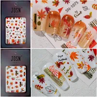 Cartoon Style Retro Maple Leaf Plant Fox Nail Stickers Nail Sticker main image 4