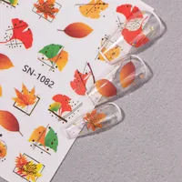 Cartoon Style Retro Maple Leaf Plant Fox Nail Stickers Nail Sticker main image 9