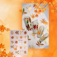 Cartoon Style Retro Maple Leaf Plant Fox Nail Stickers Nail Sticker main image 10