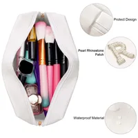 Modern Style Sweet Letter Pu Leather Makeup Bags main image 2