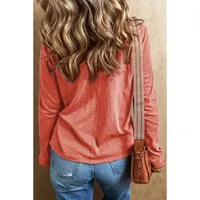 Early Autumn 2025 Women's V-neck Long Sleeve Hoodie Casual Floral Patchwork Polyester Rayon Loose Fit Comfortable Sweatshirt main image 4