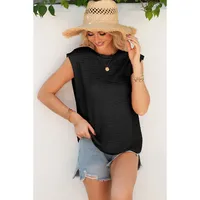 Summer New Style Pure Color Short Sleeve T-Shirt Women's Loose Simple Style Top Casual Round Neck Cotton Polyester Blend main image 3