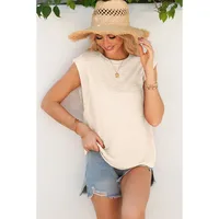 Summer New Style Pure Color Short Sleeve T-Shirt Women's Loose Simple Style Top Casual Round Neck Cotton Polyester Blend main image 4