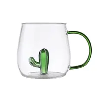 High Borosilicate Glass Three-Dimensional Cartoon Animal Glass, Color Handle Cup Home Gifts Simple Juice Cup main image 5
