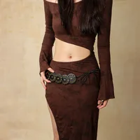 Retro Rivet Waist Belt Bohemian Decorative Knot Waist Coat For Skirts And Pants Multi-Functional Accessories Suitable For Office Date Vacation main image 3
