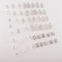 50PCs Hot DIY Wig Decorations, Dreadlocks Ornament Accessories, Iron Hoop Hollow Hair Extension Ring Circle, Barrettes Accessories main image 5