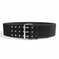 Casual Retro Punk Street Fashion Suede Waist Chain Decorative Skirt Pants Belt Three Button Geometric Pattern Adult Women's Accessories main image 5