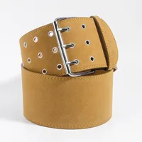 Casual Retro Punk Street Fashion Suede Waist Chain Decorative Skirt Pants Belt Three Button Geometric Pattern Adult Women's Accessories main image 9