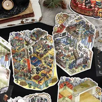 1 Piece Cartoon School PET Paper Card Cartoon Style Vintage Style Maximalism Stickers main image 2