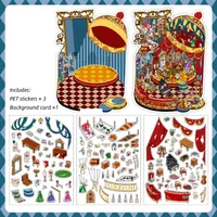 1 Piece Cartoon School PET Paper Card Cartoon Style Vintage Style Maximalism Stickers sku image 1