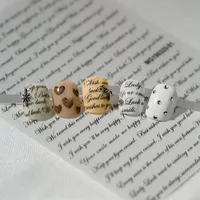 Modern Style Simple Style Classic Style Letter Nail Decals Nail Stickers Nail Sticker main image 5