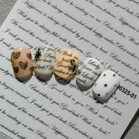 Modern Style Simple Style Classic Style Letter Nail Decals Nail Stickers Nail Sticker main image 6