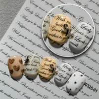 Modern Style Simple Style Classic Style Letter Nail Decals Nail Stickers Nail Sticker main image 1
