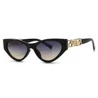 Unisex Cat Eye Sunglasses Fashionable Street Style Narrow Trendy Women Men Eyewear Show Off Casual Polarized UV400 All Seasons main image 3