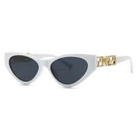 Unisex Cat Eye Sunglasses Fashionable Street Style Narrow Trendy Women Men Eyewear Show Off Casual Polarized UV400 All Seasons main image 4