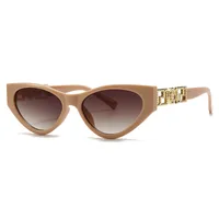 Unisex Cat Eye Sunglasses Fashionable Street Style Narrow Trendy Women Men Eyewear Show Off Casual Polarized UV400 All Seasons main image 5