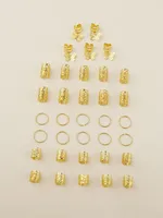 35pcs Mixed Styling Hair Ties Set Elegant Cute Alloy Hair Bands For Women All Seasons Versatile Geometric Pattern Hair Accessories main image 5