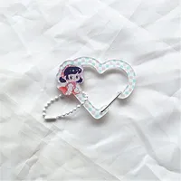 Acrylic Keychain Cartoon Character Pendant Metal Acrylic Key Ring Cute Sweet Casual Style Suitable For Daily Party Holiday Use sku image 6