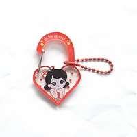Acrylic Keychain Cartoon Character Pendant Metal Acrylic Key Ring Cute Sweet Casual Style Suitable For Daily Party Holiday Use sku image 1