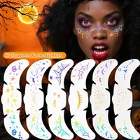 New Arrival Laser Halloween Freckle Tattoo Sticker Waterproof Freckle Stickers Face Pasters Wansheng Dark Party Makeup Stickers main image 2