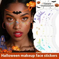 New Arrival Laser Halloween Freckle Tattoo Sticker Waterproof Freckle Stickers Face Pasters Wansheng Dark Party Makeup Stickers main image 4
