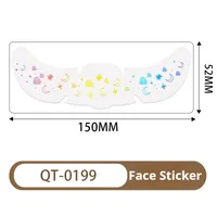 New Arrival Laser Halloween Freckle Tattoo Sticker Waterproof Freckle Stickers Face Pasters Wansheng Dark Party Makeup Stickers sku image 7