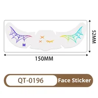 New Arrival Laser Halloween Freckle Tattoo Sticker Waterproof Freckle Stickers Face Pasters Wansheng Dark Party Makeup Stickers sku image 4