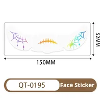 New Arrival Laser Halloween Freckle Tattoo Sticker Waterproof Freckle Stickers Face Pasters Wansheng Dark Party Makeup Stickers sku image 3