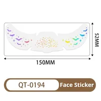 New Arrival Laser Halloween Freckle Tattoo Sticker Waterproof Freckle Stickers Face Pasters Wansheng Dark Party Makeup Stickers sku image 2