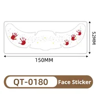 New Arrival Laser Halloween Freckle Tattoo Sticker Waterproof Freckle Stickers Face Pasters Wansheng Dark Party Makeup Stickers sku image 14