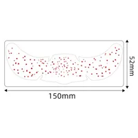 New Arrival Freckles Tattoo Sticker Red XINGX Butterfly Party Gathering Festival Event Makeup Face Pasters Tattoo sku image 2