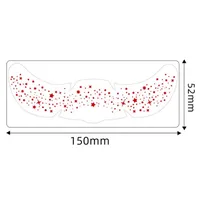 New Arrival Freckles Tattoo Sticker Red XINGX Butterfly Party Gathering Festival Event Makeup Face Pasters Tattoo sku image 6